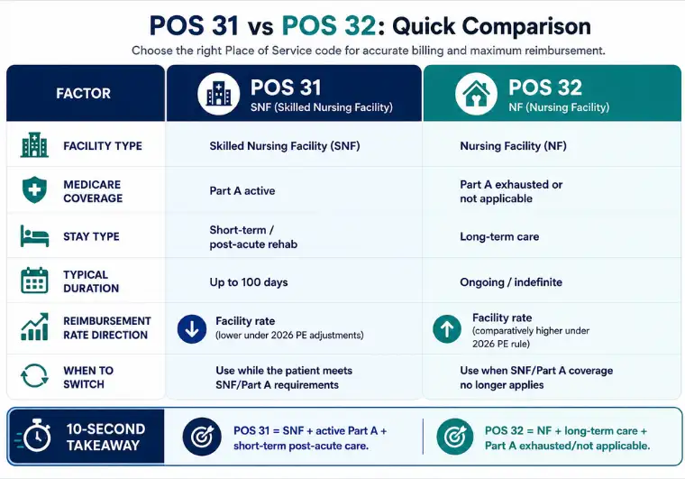 POS 31 VS POS 32